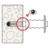 fischer Einschlaganker EA II M6 R, Dübel edelstahl, 100 Stück, rostfrei