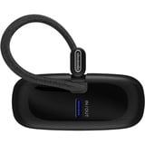 goobay Powerbank 10.000 mAh, integriertes USB-C Kabel 13cm, 20 Watt schwarz, 10 Ah, 1x USB-A, 2x USB-C, PD, QC