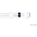 Alphacool Eiszapfen PRO 13mm HardTube Anschraubtülle G1/4 - White, Verbindung weiß/schwarz, 6er Set
