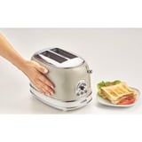 Ariete Vintage Toaster 155 beige, 810 Watt, für 2 Scheiben Toast