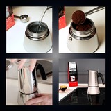 Bialetti Venus, Espressomaschine silber, 4 Tassen
