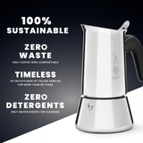 Bialetti Venus, Espressomaschine silber, 4 Tassen