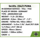 COBI Sd.Kfz. 234/2 Puma, Konstruktionsspielzeug Maßstab 1:35