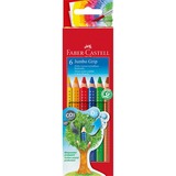 Faber-Castell Jumbo Grip Buntstift, 6er Kartonetui, Set 6 Stück