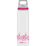 SIGG Trinkflasche Total Clear One MyPlanet "Berry" 0,75L transparent/beere, Ein-Hand-Verschluss ONE