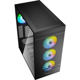 Sharkoon Rebel C50 RGB, Tower-Gehäuse schwarz, Gehärtetes Glas