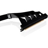 Thermaltake PCI-E 4.0 Dual 90° Riser Cable, Kabel schwarz, 40cm