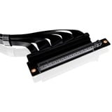 Thermaltake PCI-E 4.0 Dual 90° Riser Cable, Kabel schwarz, 40cm
