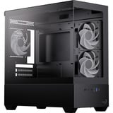 Aerocool P300D-G-BK-v1, Tower-Gehäuse schwarz, Tempered Glass x 2