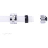 Alphacool Eiszapfen PRO 13mm HardTube Fitting G1/4 - Chrome, Verbindung silber, für Acrylrohre, Messingrohre, Carbonrohre