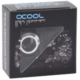 Alphacool Eiszapfen PRO 13mm HardTube Fitting G1/4 - Chrome, Verbindung silber, für Acrylrohre, Messingrohre, Carbonrohre