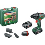 Bosch Heimwerken & Garten Akku-Schlagbohrschrauber AdvancedImpact 18 grün/schwarz, 2x Li-Ionen Akku 1,5Ah, Koffer, POWER FOR ALL ALLIANCE