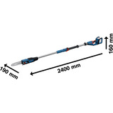 Bosch Professional Akku-Teleskop-Hochentaster GKE 18V-25 TP Professional solo, Kettensäge blau, ohne Akku und Ladegerät
