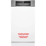 Bosch SPI6ZMS29E Serie 6, Spülmaschine edelstahl (gebürstet), 45 cm, Home Connect