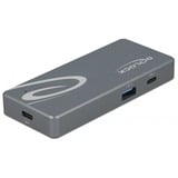 DeLOCK USB Type-C Card Reader, Kartenleser grau, + USB Hub