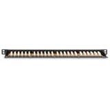 Digitus CAT 6, Klasse E Patchpanel, 24 Port schwarz, 1 HE