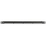 Digitus CAT 6, Klasse E Patchpanel, 24 Port schwarz, 1 HE