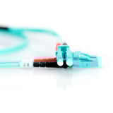 Digitus LWL Patchkabel, Duplex, LC > LC Stecker, Multimode OM3 türkis, 7 Meter