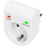 Digitus Überspannungsschutz-Adapter weiß, 13.500A Überspannungsschutz