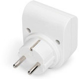 Digitus Überspannungsschutz-Adapter weiß, 13.500A Überspannungsschutz