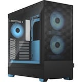 Fractal Design Pop Air RGB Cyan Core TG Clear Tint, Tower-Gehäuse schwarz/hellblau