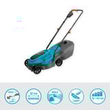 GARDENA Akku-Rasenmäher EasyMax 32/18V P4A solo, 18Volt türkis/grau, ohne Akku und Ladegerät, POWER FOR ALL ALLIANCE