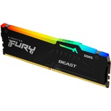 Kingston FURY DIMM 32 GB DDR5-6000  , Arbeitsspeicher schwarz, KF560C40BBA-32, FURY Beast RGB, INTEL XMP