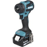 Makita Akku-Bohrschrauber mit Wechselkopfsystem DDF491ZJ01, 18Volt blau/schwarz, ohne Akku und Ladegerät, mit vier verschiedenen Aufsätzen