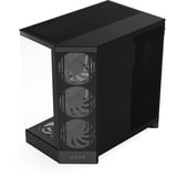 NZXT H9 Flow RGB+ , Tower-Gehäuse schwarz (matt), Temperd Glass x 2