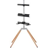 ONE FOR ALL Universal-TV-Ständer Quadpod, Halterung silber/schwarz