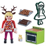 PLAYMOBIL 70877 Weihnachtsbäckerei, Konstruktionsspielzeug mit Keksform