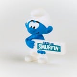 Schleich Die Schlümpfe Schlumpf Smurfin Schild, Spielfigur 