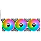 Thermaltake SWAFAN EX14 RGB PC Cooling Fan TT Premium Edition, Gehäuselüfter schwarz, 3er Pack, inkl. Controller, 140 mm