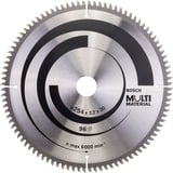 Bosch PRO Multi Material Kreissägeblatt, Ø 254mm, 96Z Bohrung 30mm, für Kapp- & Gehrungssägen