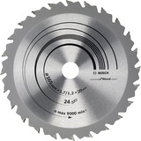 Bosch Professional PRO Wood Kreissägeblatt, Ø 165mm, 24Z Bohrung 20mm, für Handkreissägen