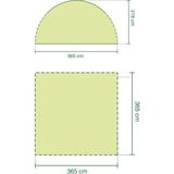 Coleman Pavillon Event Shelter, 3,65 x 3,65m hellgrau/grau