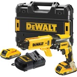 DEWALT Akku-Magazin-Trockenbauschrauber Set DCF620D2K, 18Volt, Magazinschrauber gelb/schwarz, 2x Li-Ion XR Akku 2,0Ah, T STAK Box II