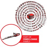 EINHELL Akku-Heckenschere GE-CH 18/60 Li - Solo, 18Volt rot/schwarz, ohne Akku und Ladegerät