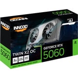 INNO3D GeForce RTX 5060 TWIN X2 OC 8GB, Grafikkarte DLSS 4, 3x DisplayPort, 1x HDMI 2.1