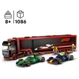 LEGO 60445 City F1 Transporter mit RB20 & AMR24 F1 Rennautos, Konstruktionsspielzeug 