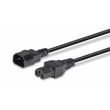 Lindy C14 an C15 'Hot Condition' Netzkabel, Stromversorgung schwarz, 2m