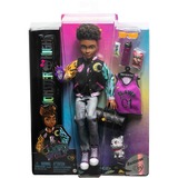 Mattel Monster High Clawd Wolf Puppe mit Gargoyle-Bulldogge als Haustier und Zubehör