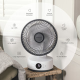 Meaco Sefte 10 Tischventilator weiß/schwarz