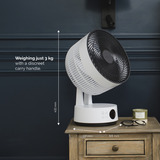 Meaco Sefte 10 Tischventilator weiß/schwarz