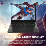 OMEN 16-am0280ng, Gaming-Notebook schwarz, Intel® Core™ Ultra 7 255H, NVIDIA GeForce RTX 5060, 24 GB DDR5, 1 TB (1 TB SSD), ohne Betriebssystem
