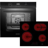 Respekta ASET7005500, Backofen-Set schwarz