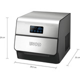 Unold Eiswürfelbereiter Edel edelstahl/schwarz, 150 Watt Kompressor