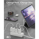 goobay USB-C PD GaN Schnellladegerät Slim (30 W) weiß