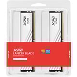 ADATA DIMM 32 GB DDR5-6400 (2x 16 GB) Dual-Kit, Arbeitsspeicher weiß, AX5U6400C3816G-DTLABWH, XPG Lancer Blade, INTEL XMP, AMD EXPO