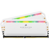 Corsair DIMM 64 GB DDR5-5200 (2x 32 GB) Dual-Kit, Arbeitsspeicher weiß, CMT64GX5M2B5200C40W, Dominator Platinum RGB, INTEL XMP